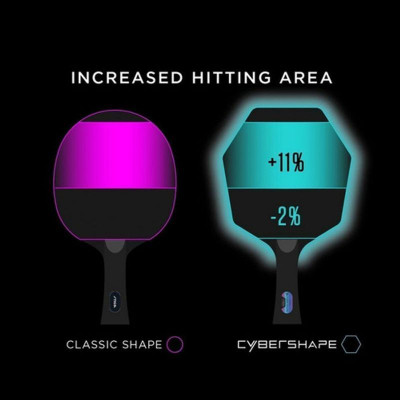 Ракетка для настільного тенісу Stiga Pro Carbon Plus Cybershape 5 Star FL (1215-0401-35) (931184)