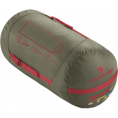 Спальний мішок Ferrino Bryce SQ/+9°C Green Left (86376MVVS) 929599 Спальний мішок Ferrino Bryce SQ/+9°C Green Left (86376MVVS) 929599