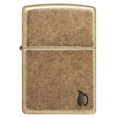 Запальничка Zippo (Зіппо) Armor® Antique Brass Flame Design 46400