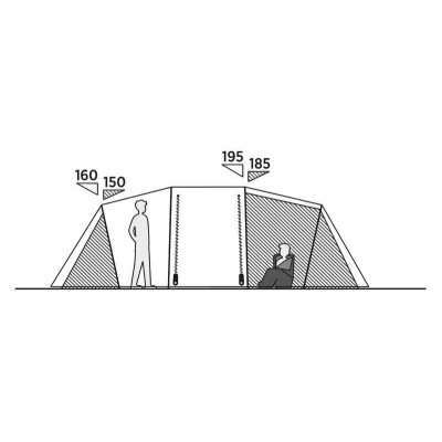 Намет шестимісний Easy Camp Leka Twin 6 (120492) (931554)