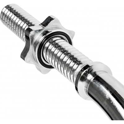 Гриф для штанги Toorx W-подібний 120 см 25 мм з гвинтовими замками (BCV-120) (931114) Гриф для штанги Toorx W-подібний 120 см 25 мм з гвинтовими замками (BCV-120) (931114)