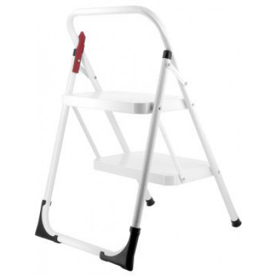 Драбина Rolser Taburete M/10 UNE 2 щаблі Blanco (MET003-1024) (931176)