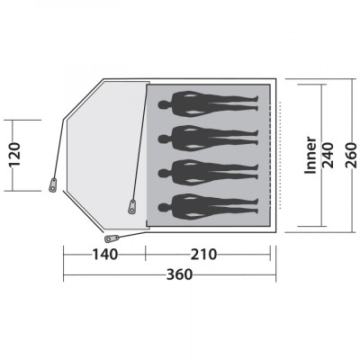 Намет Easy Camp Blazar 400 Rustic Green (120385) (928897)