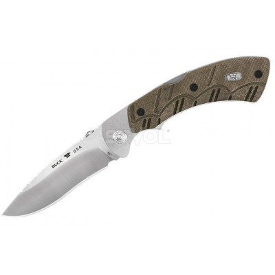 Ніж Buck Open Season® Folding Skinner, green micarta (557ODS)