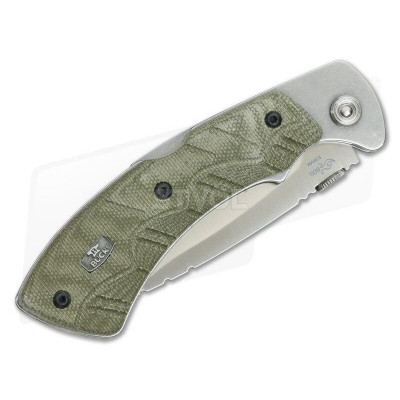 Ніж Buck Open Season® Folding Skinner, green micarta (557ODS)