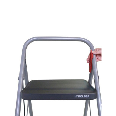 Драбина Rolser Taburete M/11 UNE 3 щаблі  Antracita (MET004-1021) (928602)