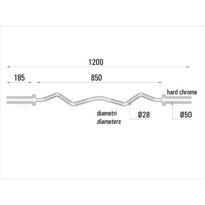 Гриф для штанги Toorx Max 300 Kg EZ curl 120 см 50 мм (BCO-120) 932178 Гриф для штанги Toorx Max 300 Kg EZ curl 120 см 50 мм (BCO-120) 932178