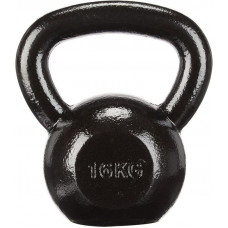 Гиря чавунна Toorx 16 кг з гумовою підставкою Black (KGV-16) (931121)