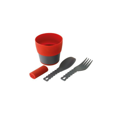 Набір туристичного посуду Robens Leaf Meal Kit Fire Red (690276) (929209)