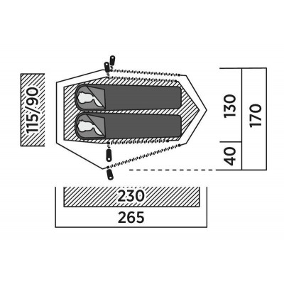 Намет двомісний Easy Camp Sarek 2 (120468) 931540 Намет двомісний Easy Camp Sarek 2 (120468) 931540