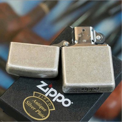 Запальничка Zippo ANTIQUE SILVER PLATE 121FB