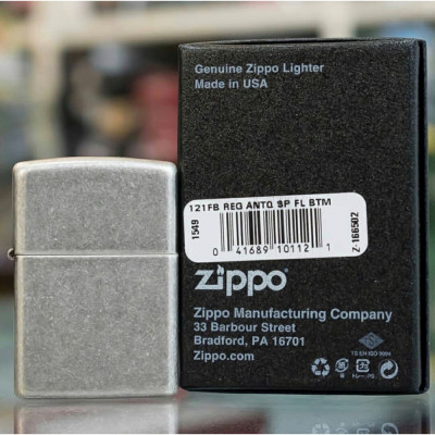 Запальничка Zippo ANTIQUE SILVER PLATE 121FB