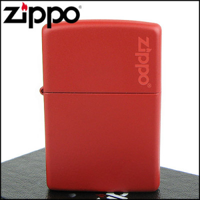 Запальничка Zippo RED MATTE w/ZIPPO LOGO 233ZL