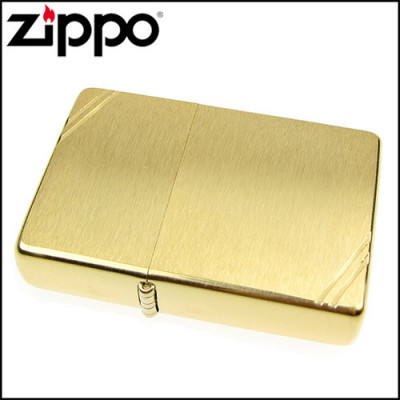 Запальничка Zippo VINTAGE BRUSHED FIN BRASS 240