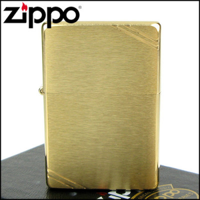 Запальничка Zippo VINTAGE BRUSHED FIN BRASS 240