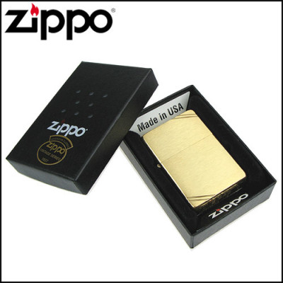 Запальничка Zippo VINTAGE BRUSHED FIN BRASS 240