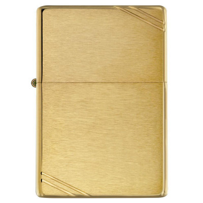 Запальничка Zippo VINTAGE BRUSHED FIN BRASS 240