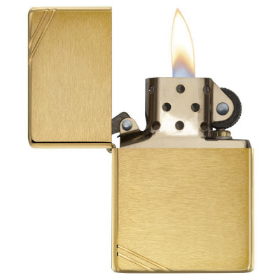 Запальничка Zippo VINTAGE BRUSHED FIN BRASS 240