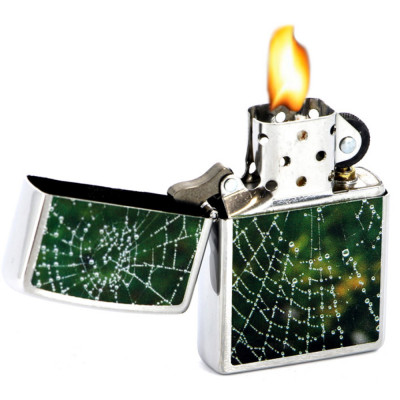 Запальничка Zippo (Зіппо) SPIDER WEB RAIN DROPS 28285 Запальничка Zippo (Зіппо) SPIDER WEB RAIN DROPS 28285