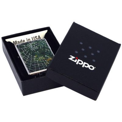 Запальничка Zippo (Зіппо) SPIDER WEB RAIN DROPS 28285 Запальничка Zippo (Зіппо) SPIDER WEB RAIN DROPS 28285