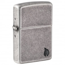 Запальничка Zippo (Зіппо) Armor® Antique Silver Plt Flame Design 46399