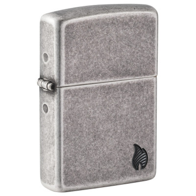 Запальничка Zippo (Зіппо) Armor® Antique Silver Plt Flame Design 46399
