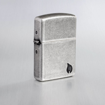 Запальничка Zippo (Зіппо) Armor® Antique Silver Plt Flame Design 46399