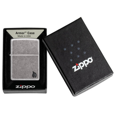 Запальничка Zippo (Зіппо) Armor® Antique Silver Plt Flame Design 46399