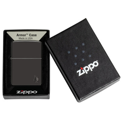 Запальничка Zippo (Зіппо) Armor® High Polish Black Flame Design 46402 Запальничка Zippo (Зіппо) Armor® High Polish Black Flame Design 46402