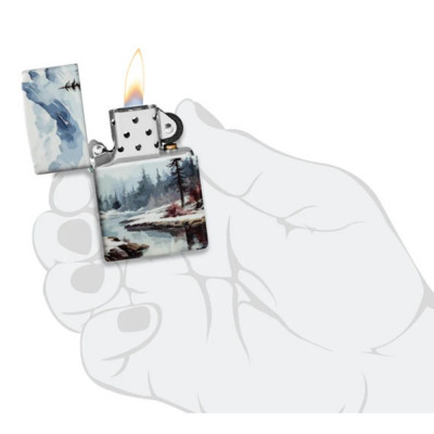 Запальничка Zippo (Зіппо) Frozen Valley 46702 Запальничка Zippo (Зіппо) Frozen Valley 46702