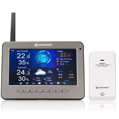 Метеостанція Bresser Professional WIFI HD TFT Colour Weather Center 7-in-1 Sensor (7003500) (930586)