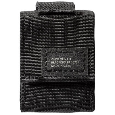 Запальничка Zippo із тактичним чохлом Blk Crackle Tactical Pouch Black 49402