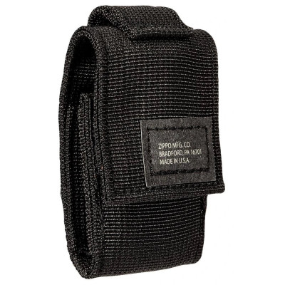 Запальничка Zippo із тактичним чохлом Blk Crackle Tactical Pouch Black 49402