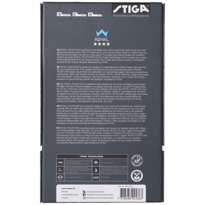 Ракетка для настільного тенісу Stiga Royal Crystal 4 Star FL (1214-2818-01) 931152