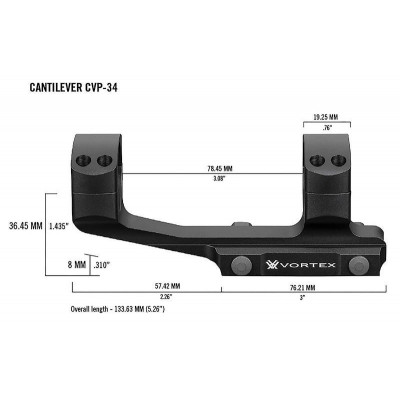 Кріплення Vortex Pro 34mm Cantilever mount (CVP-34) 930350
