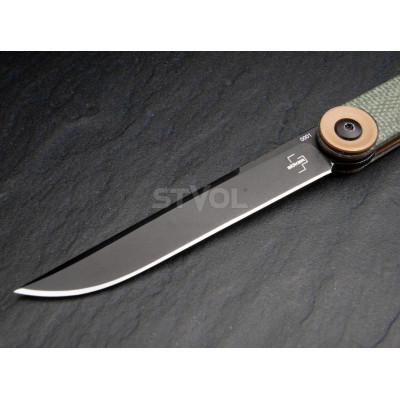 Ніж Boker Plus Kaizen Green Canvas Micarta (01BO391)