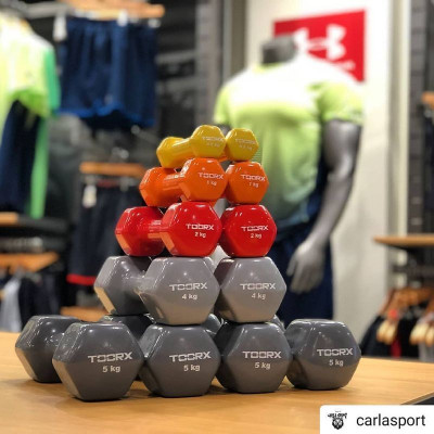 Гантель для фітнесу Toorx Vinyl 6 кг (MV-6) (931130)