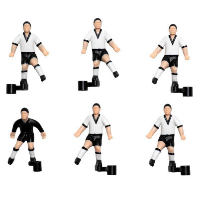 Комплект запасних гравців для настільного футболу Stiga Team White/Black (7113-2043-21) 932366
