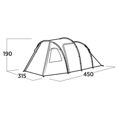 Намет п'ятимісний Easy Camp Hidra 5 (120491) (931553)
