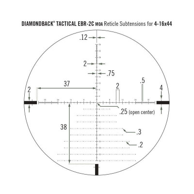 Приціл оптичний Vortex Diamondback Tactical FFP 4-16x44 EBR-2C MOA (DBK-10026) (929057)