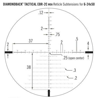 Приціл оптичний Vortex Diamondback Tactical FFP 6-24x50 EBR-2C MOA (DBK-10028) (929059)