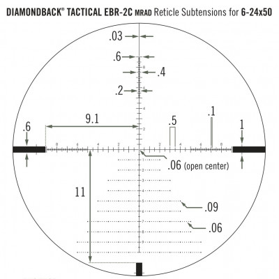 Приціл оптичний Vortex Diamondback Tactical FFP 6-24x50 EBR-2C MRAD (DBK-10029) (929060)