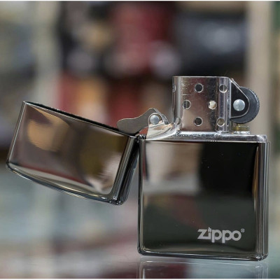 Запальничка Zippo (Зіппо) BLACK ICE w/ZIPPO LOGO 150 ZL