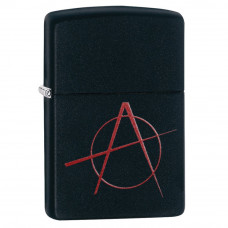 Запальничка Zippo (Зіппо) BLACK MATTE ANARCHY 20842