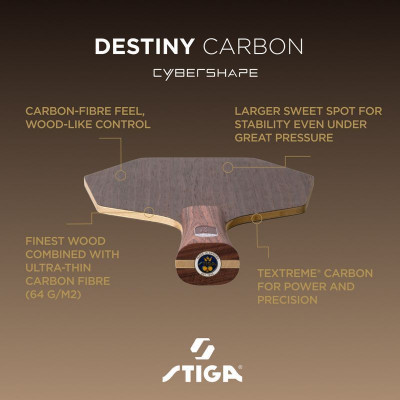 Основа для ракетки Stiga Destiny Carbon Cybershape Master (1600-2602-35) 932080