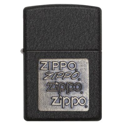 Запальничка Zippo (Зіппо) BRASS EMBLEM BLACK CRACKLE 362
