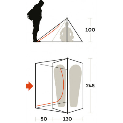 Намет двомісний Ferrino Sintesi 2 Olive Green (91175HOOFR) 926549