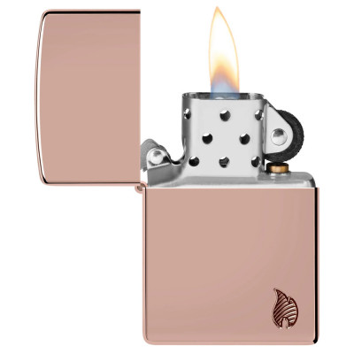 Запальничка Zippo (Зіппо) Armor® High Polish Rose Gold Flame Design 46401