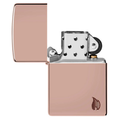 Запальничка Zippo (Зіппо) Armor® High Polish Rose Gold Flame Design 46401