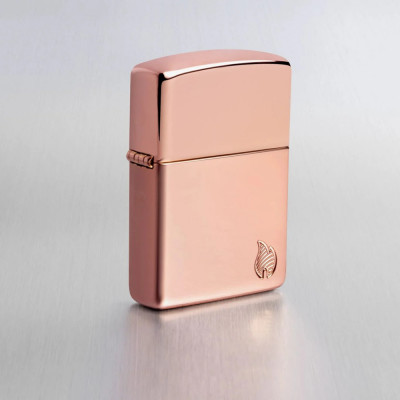 Запальничка Zippo (Зіппо) Armor® High Polish Rose Gold Flame Design 46401